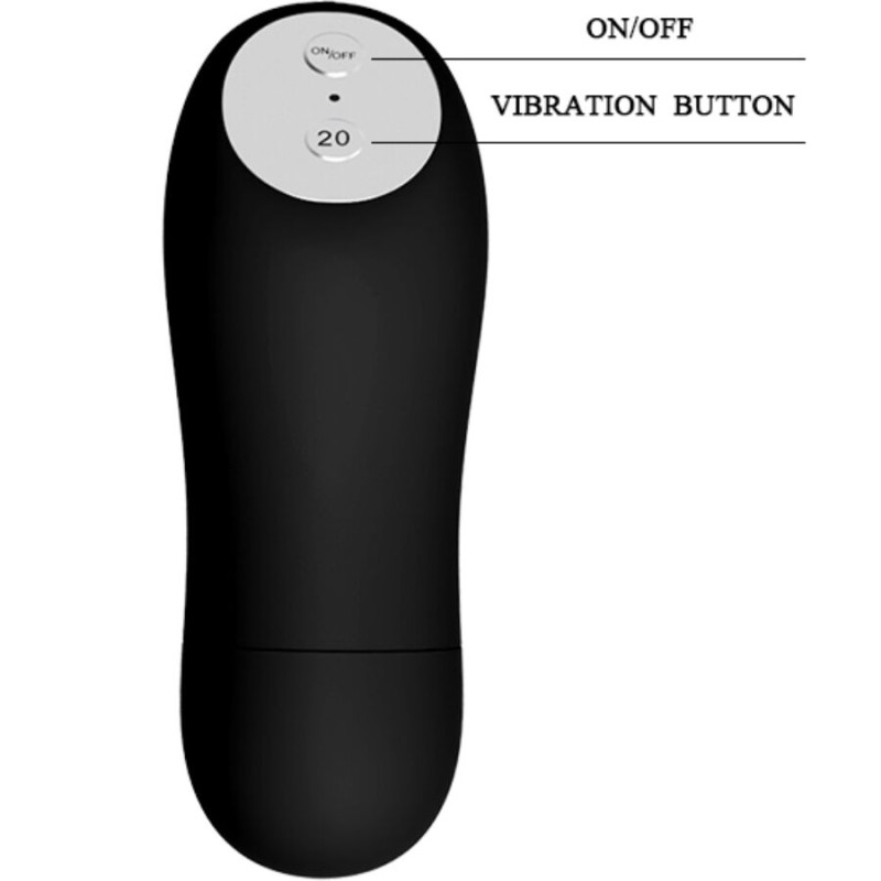BAILE TANGA CON BALA VIBRADORA Y CONTROL REMOTO NEGRO