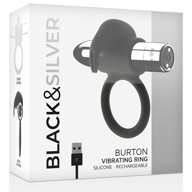 BLACKSILVER BURTON ANILLO RECARGABLE 10 MODOS VIBRACION