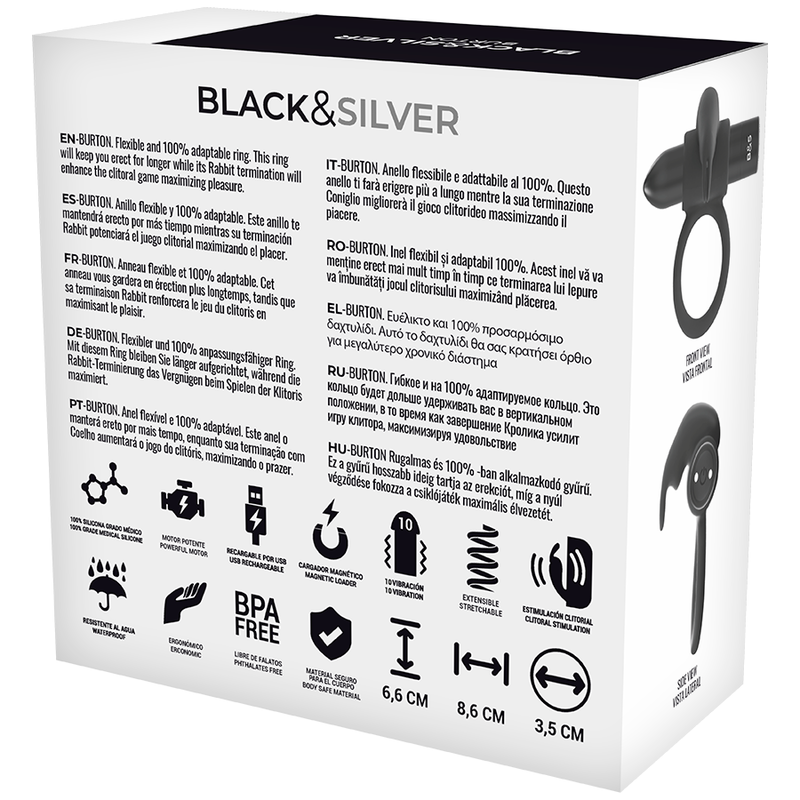 BLACKSILVER BURTON CONTROL REMOTO COCKRING WATCHME