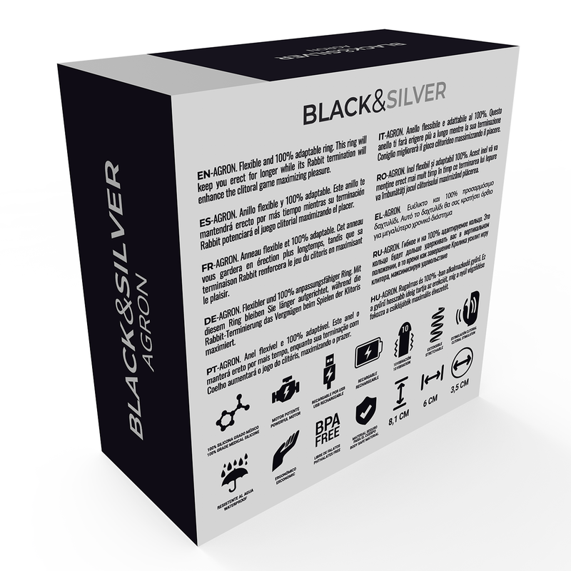 BLACKSILVER AGRON REMOTE CONTROL COCKRING WATCHME