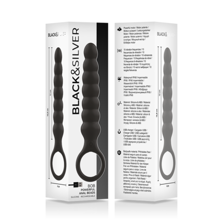 BLACKSILVER BOB POTENTE VIBRADOR DILATADOR ANAL SILICONA