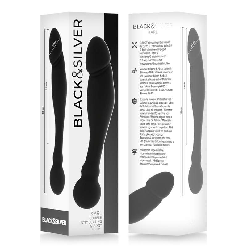 BLACKSILVER KARL DILDO ESTIMULADOR PUNTO G 18 CM
