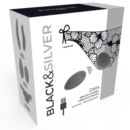 BLACKSILVER ZARA ESTIMULADOR CONTROL REMOTO CON PANTY GRATIS