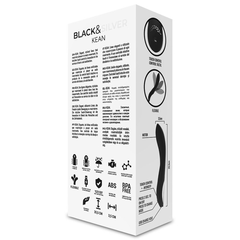 BLACKSILVER KEAN VIBRADOR TOUCH CONTROL