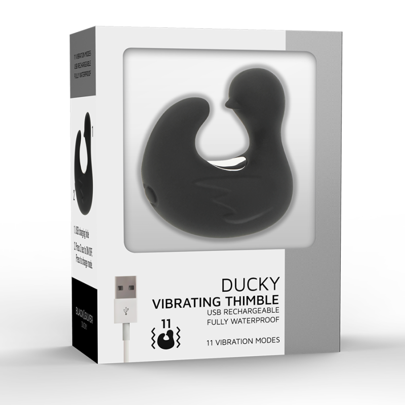 BLACKSILVER DEDAL PATO ESTIMULADOR DE SILICONA RECARGABLE DUCKYMANIA