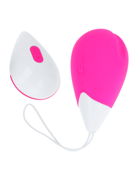 OHMAMA HUEVO VIBRADOR 10 MODOS ROSA Y BLANCO
