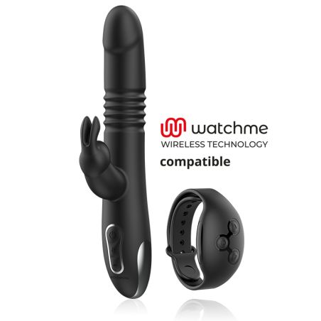 BLACKSILVER KENJI VIBRADOR RABBIT UP DOWN COMPATIBLE CON WATCHME