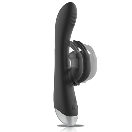 BLACKSILVER DJ ADAM ESTIMULADOR RABBIT SILICONA RECARGABLE NEGRO