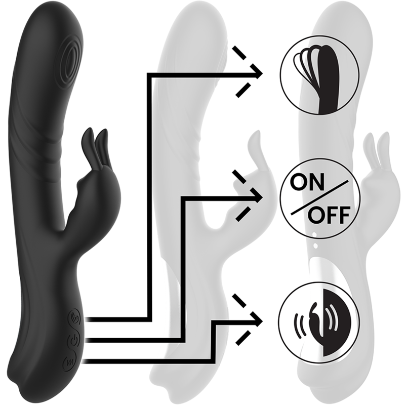 BLACKSILVER JAMIE VIBRADOR RABBIT EFECTO WAVE