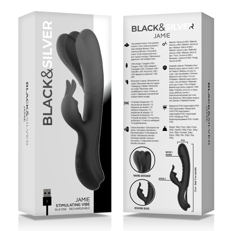 BLACKSILVER JAMIE VIBRADOR RABBIT EFECTO WAVE