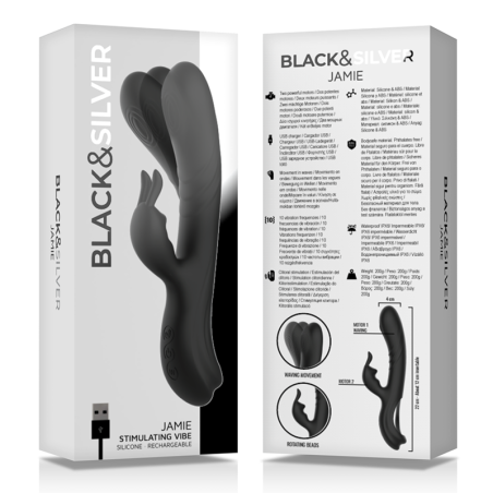 BLACKSILVER JAMIE VIBRADOR RABBIT EFECTO WAVE