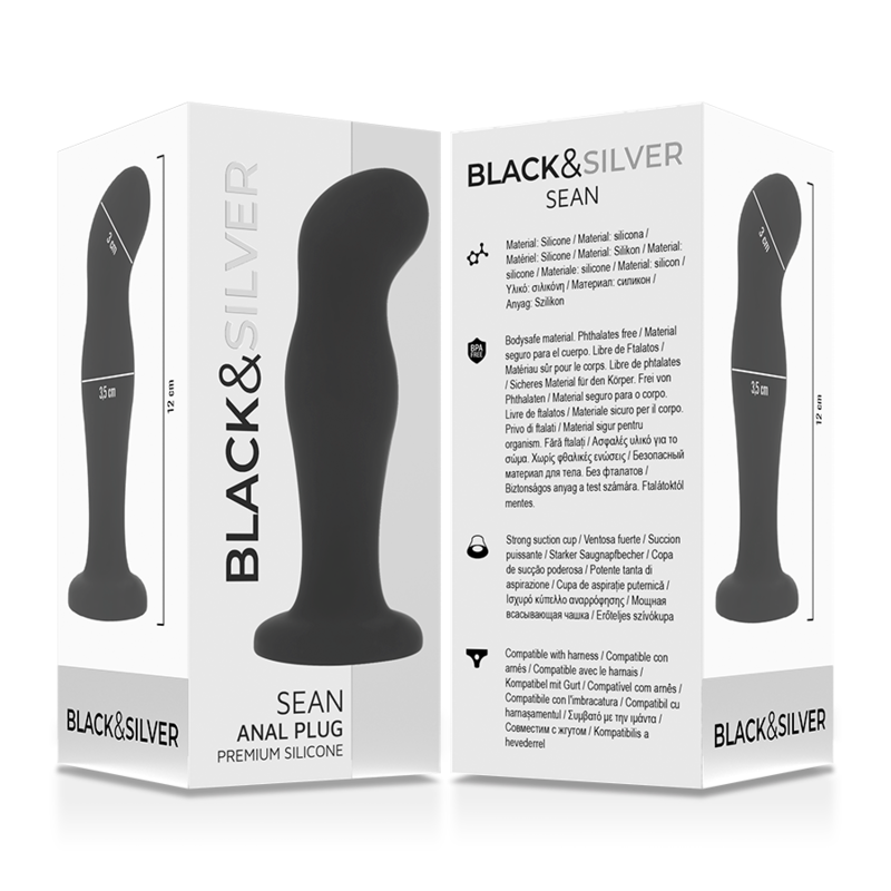 BLACKSILVER SEAN PLUG ANAL SILICONA PREMIUM NEGRO
