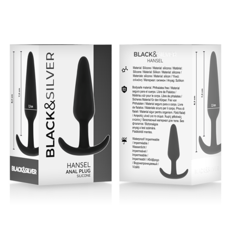 BLACKSILVER HANSEL PLUG ANAL SILICONA CON ASA PEQUENO
