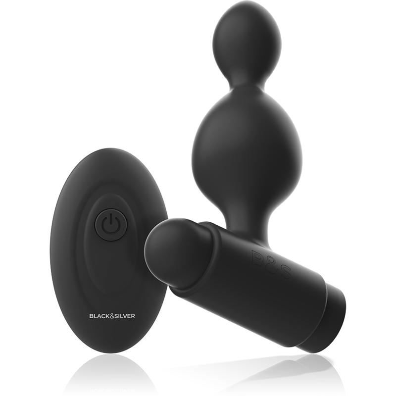 BLACKSILVER TUCKER PEQUENO PLUG ANAL SILICONA CONTROL REMOTO