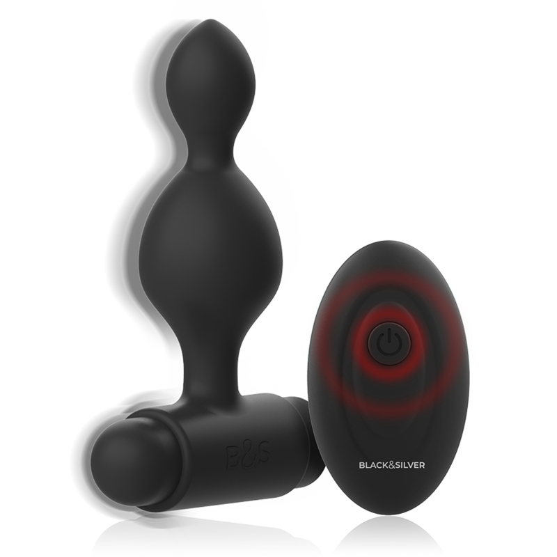 BLACKSILVER TUCKER PEQUENO PLUG ANAL SILICONA CONTROL REMOTO