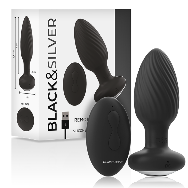 BLACKSILVER WELLS PLUG ROTADOR ANAL SILICONA CONTROL REMOTO