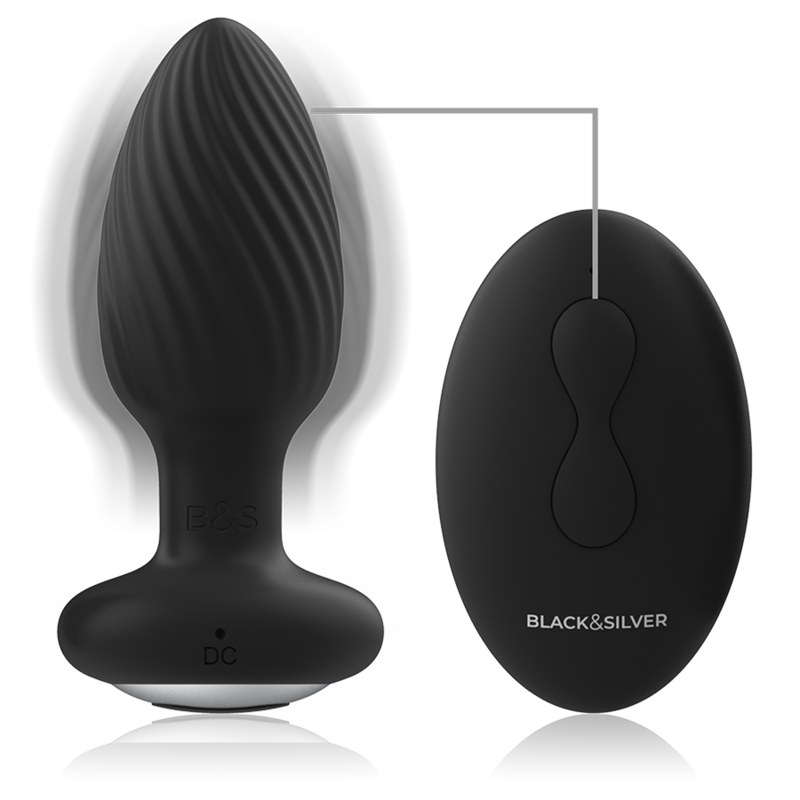 BLACKSILVER WELLS PLUG ROTADOR ANAL SILICONA CONTROL REMOTO