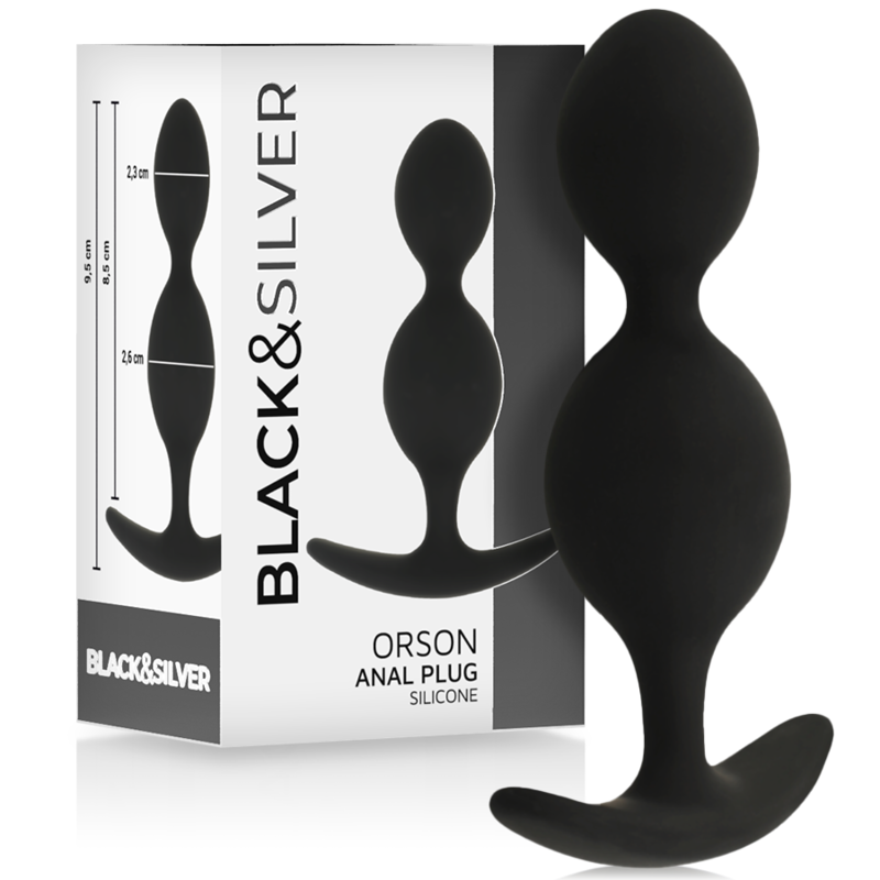 BLACKSILVER ORSON PLUG SILICONA 2 ONDAS ANALES 9 CM