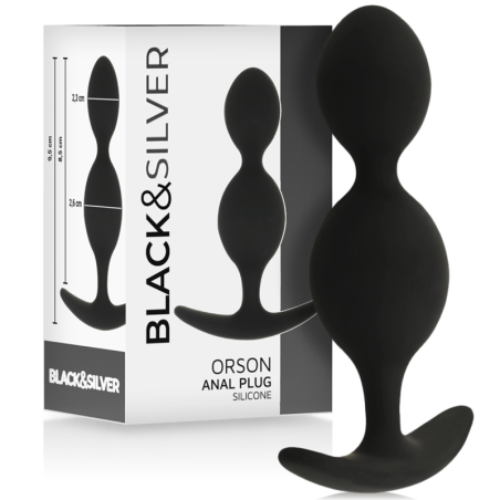 BLACKSILVER ORSON PLUG SILICONA 2 ONDAS ANALES 9 CM