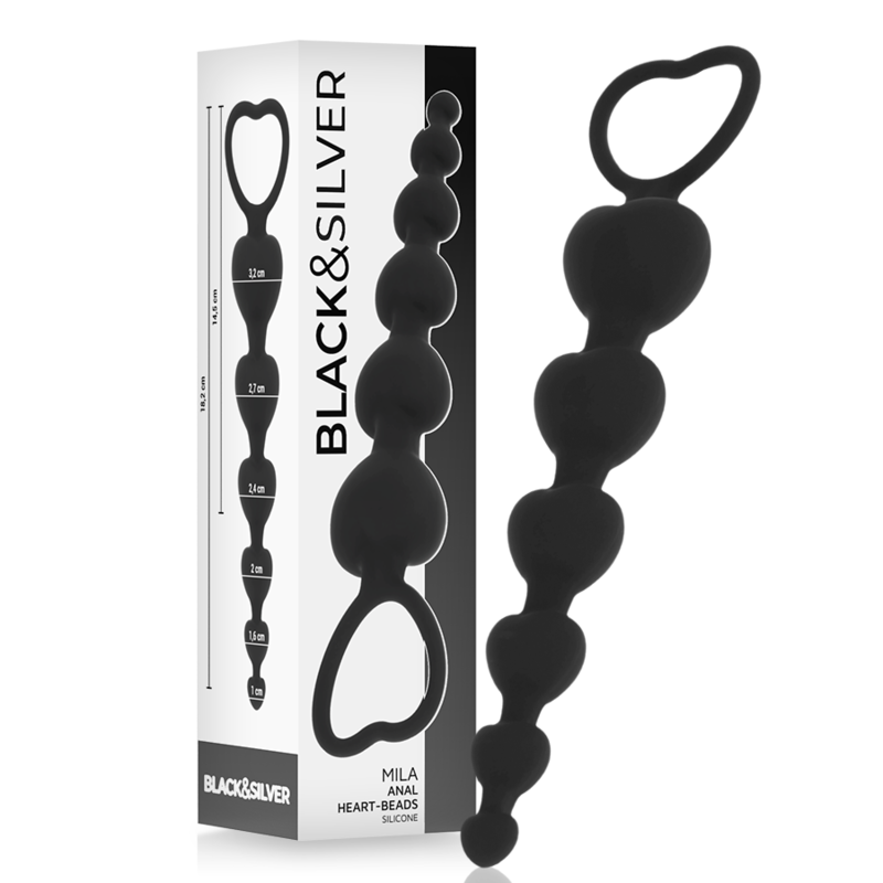BLACKSILVER MILA CADENA ANAL DE CORAZONES 18 CM