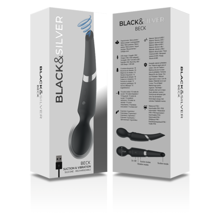 BLACKSILVER BECK WAND Y SUCCIONADOR 2 EN 1 SILICONA