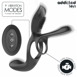 ADDICTED TOYS ANILLO DOBLE PARA EL PENE CON ESTIMULADOR DE CLITORIS 2