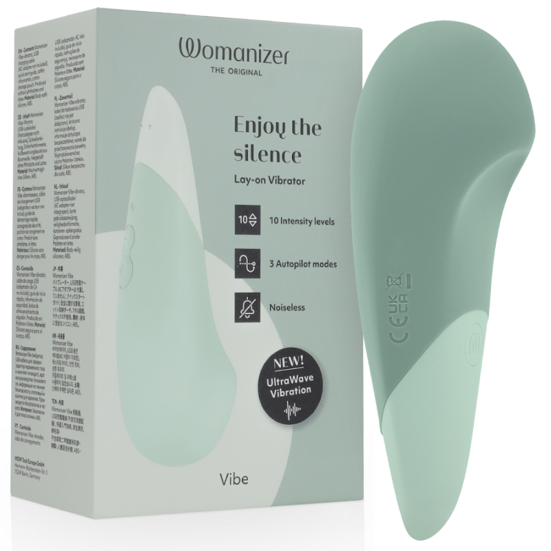 WOMANIZER VIBE VIBRADOR LAY ON SILENCIOSO VERDE CLARO