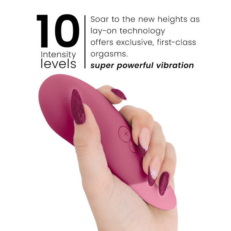 WOMANIZER VIBE VIBRADOR LAY ON SILENCIOSO ROSA OSCURO