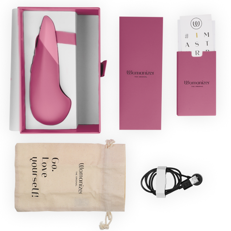 WOMANIZER VIBE VIBRADOR LAY ON SILENCIOSO ROSA OSCURO