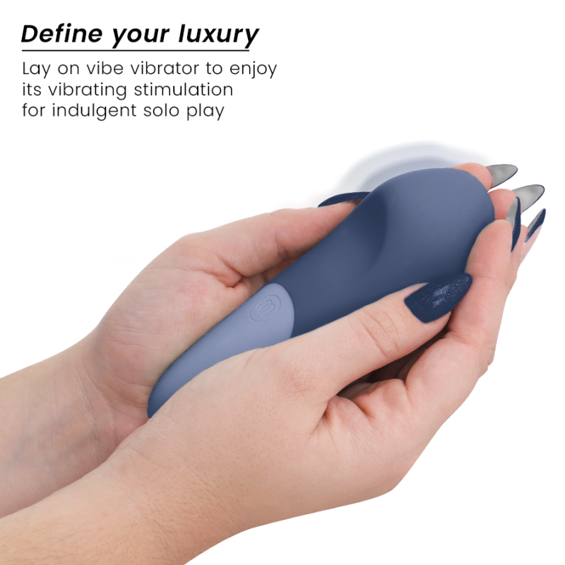 WOMANIZER VIBE VIBRADOR LAY ON SILENCIOSO AZUL OSCURO