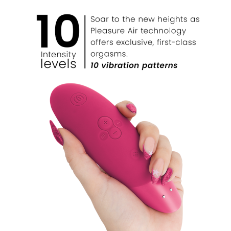 WOMANIZER ENHANCE ESTIMULADOR DE CLITORIS ROSA VIBRANTE