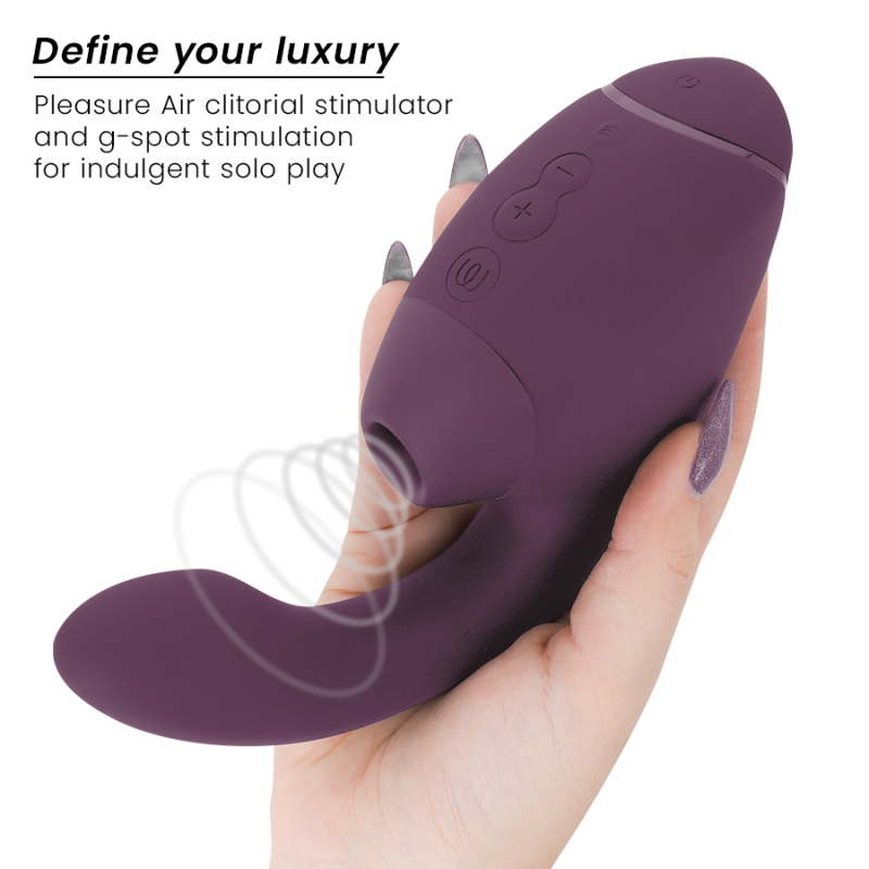 WOMANIZER DUO NEXT ESTIMULADOR VIBRADOR DUAL CLITORIS PUNTOG MORADO