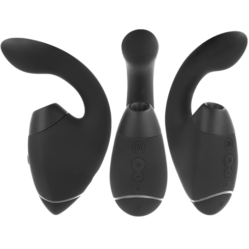 WOMANIZER DUO NEXT ESTIMULADOR VIBRADOR DUAL CLITORIS PUNTOG NEGRO