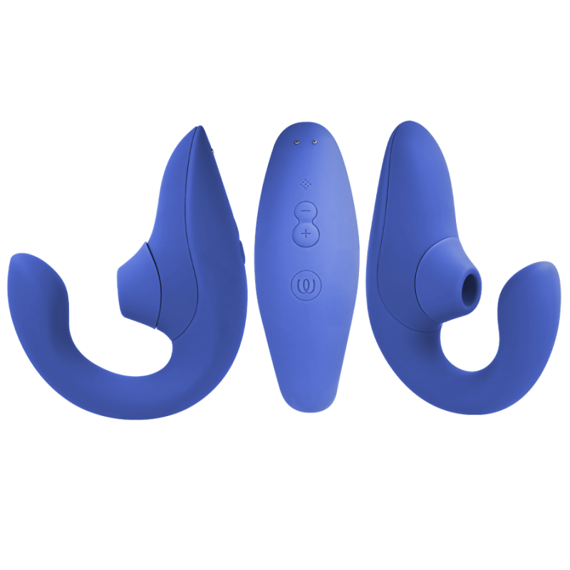 WOMANIZER BLEND ESTIMULADOR VIBRADOR RABBIT AZUL