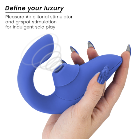 WOMANIZER BLEND ESTIMULADOR VIBRADOR RABBIT AZUL