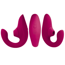 WOMANIZER BLEND ESTIMULADOR VIBRADOR RABBIT FUCSIA 2