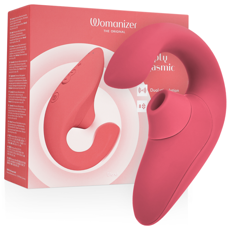 WOMANIZER BLEND ESTIMULADOR VIBRADOR RABBIT ROSA