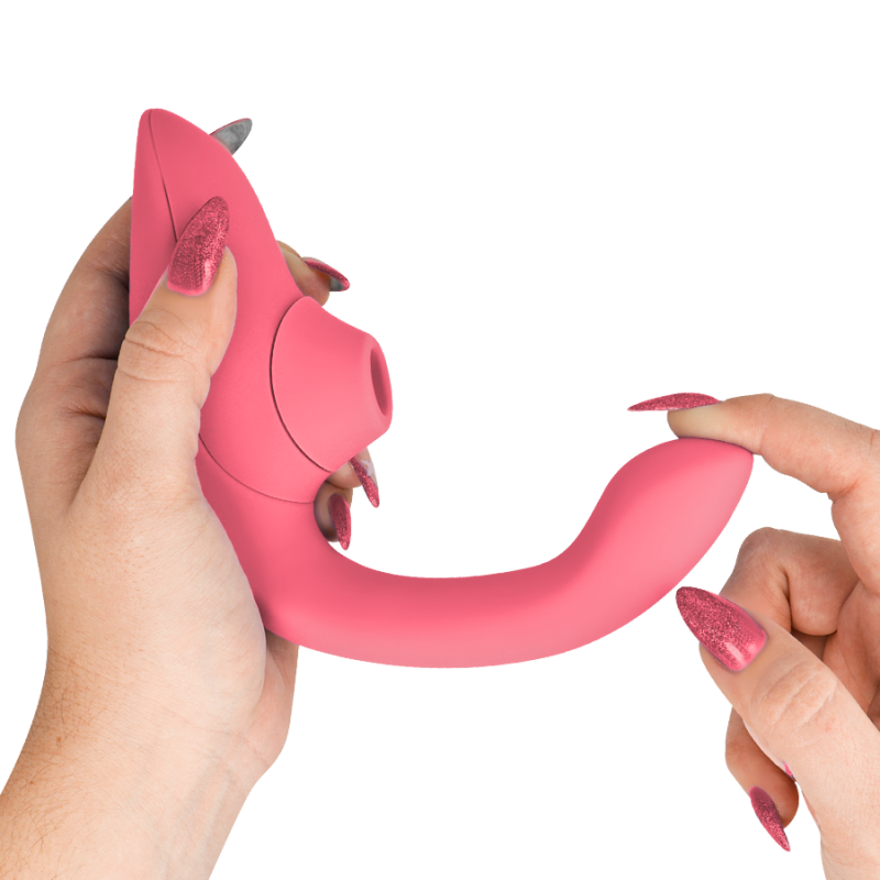 WOMANIZER BLEND ESTIMULADOR VIBRADOR RABBIT ROSA