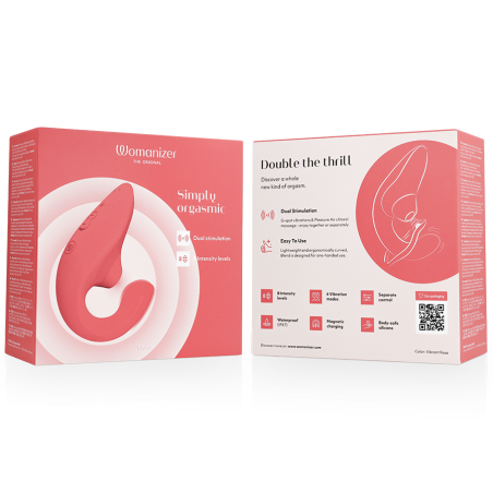 WOMANIZER BLEND ESTIMULADOR VIBRADOR RABBIT ROSA