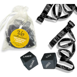 INEDIT KIT BOLSA ORGANZA ATADURAS NEGRO