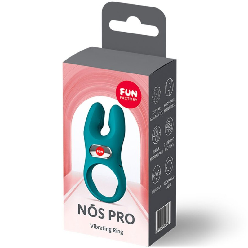 FUN FACTORY NOS PRO ANILLO VIBRADOR PENE VERDE BOTELLA