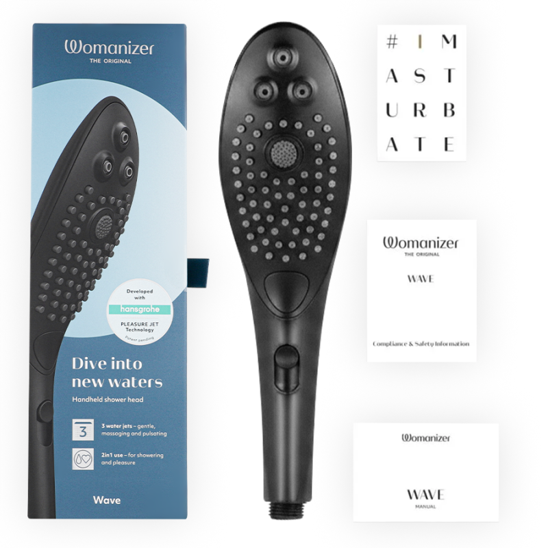 WOMANIZER WAVE CABEZAL DE DUCHA ESTIMULADOR DE CLITORIS NEGRO