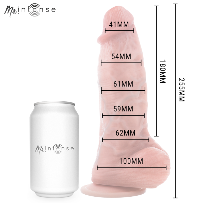 MR INTENSE BIG PENE SPENCER DILDO SILICONA 255 CM O 62 CM