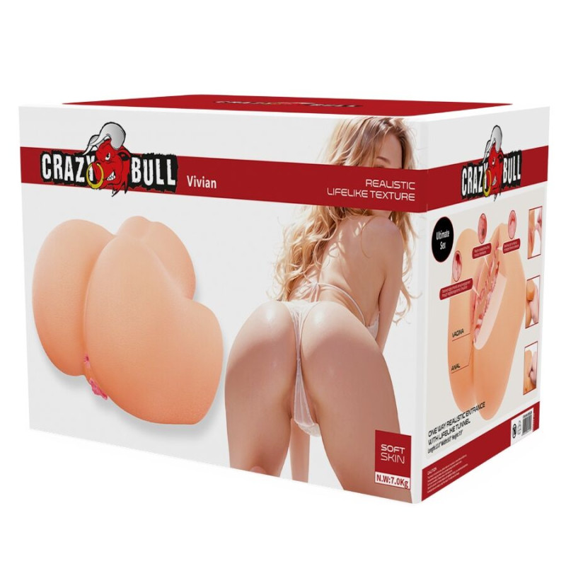 CRAZY BULL VIVIAN TRASERO FEMENINO REALISTA VAGINA Y ANAL 7 KG