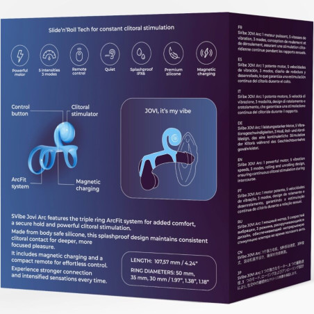 SNAIL VIBE JOVI ARC ANILLO DE PAREJA CONTROL REMOTO AZUL