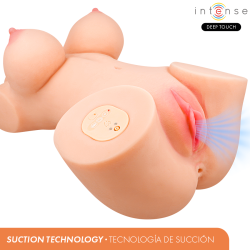 INTENSE DEEP TOUCH VERO TORSO ANO Y VAGINA CON EFECTO SUCCION CALOR VIBRACION Y VOZ CON CONTROL REMOTO 55 KG 2