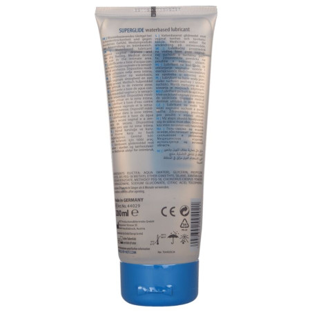 HOT SUPERGLIDE LIQUID PLEASURE LUBRICANTE BASE AGUA 200 ML
