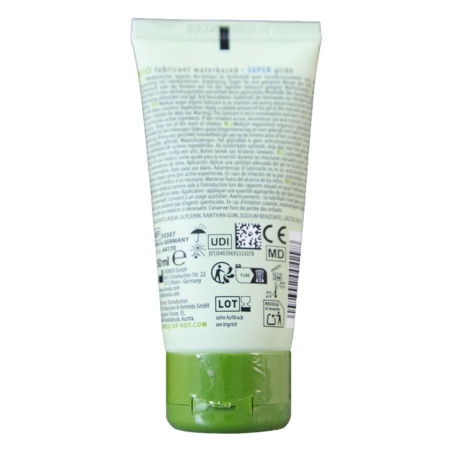 HOT BIO LUBRICANT LUBRICANTE BIO BASE AGUA SUPERGLIDE 50 ML