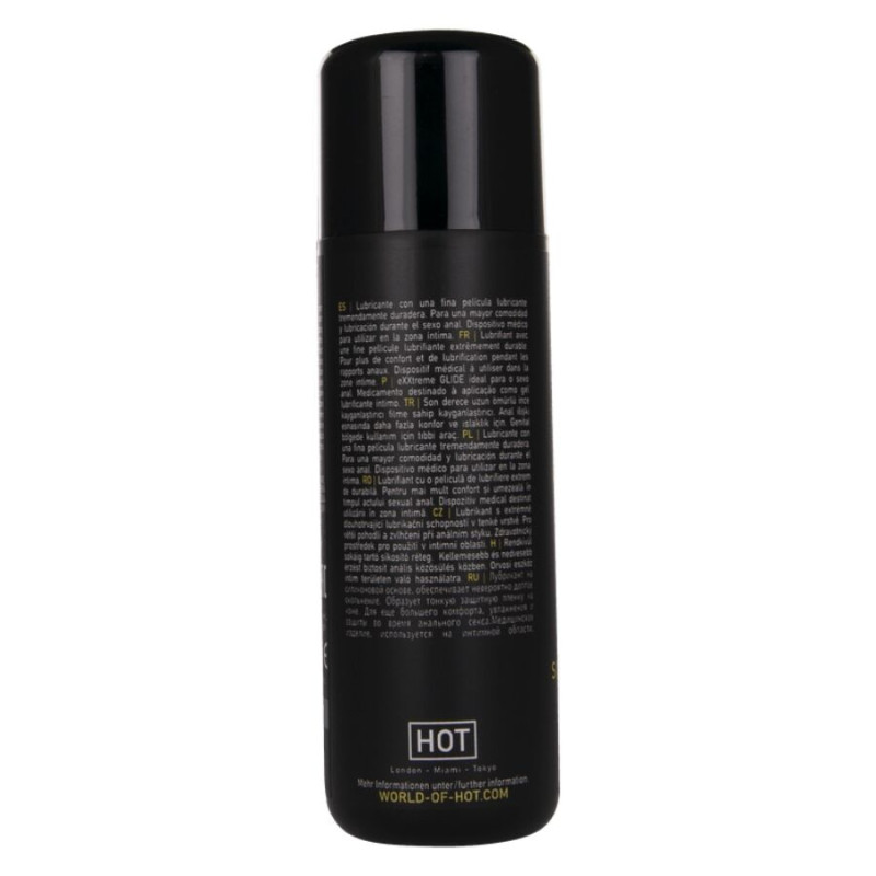 HOT EXXTREME GLIDE LUBRICANTE BASE SILICONA ACEITE CONFORT A 100 ML