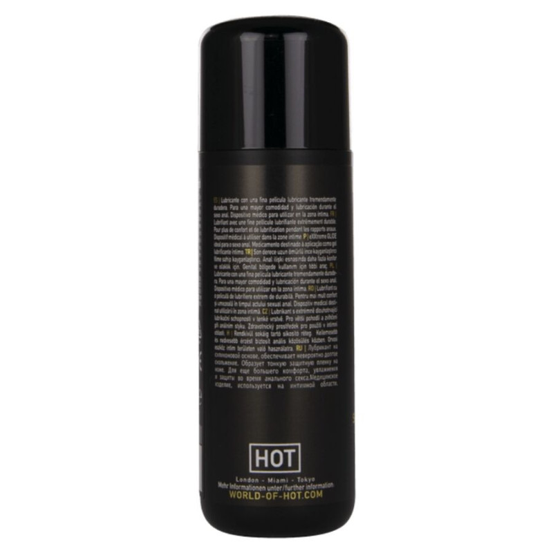 HOT EXXTREME GLIDE LUBRICANTE BASE SILICONA ACEITE CONFORT A 50 ML